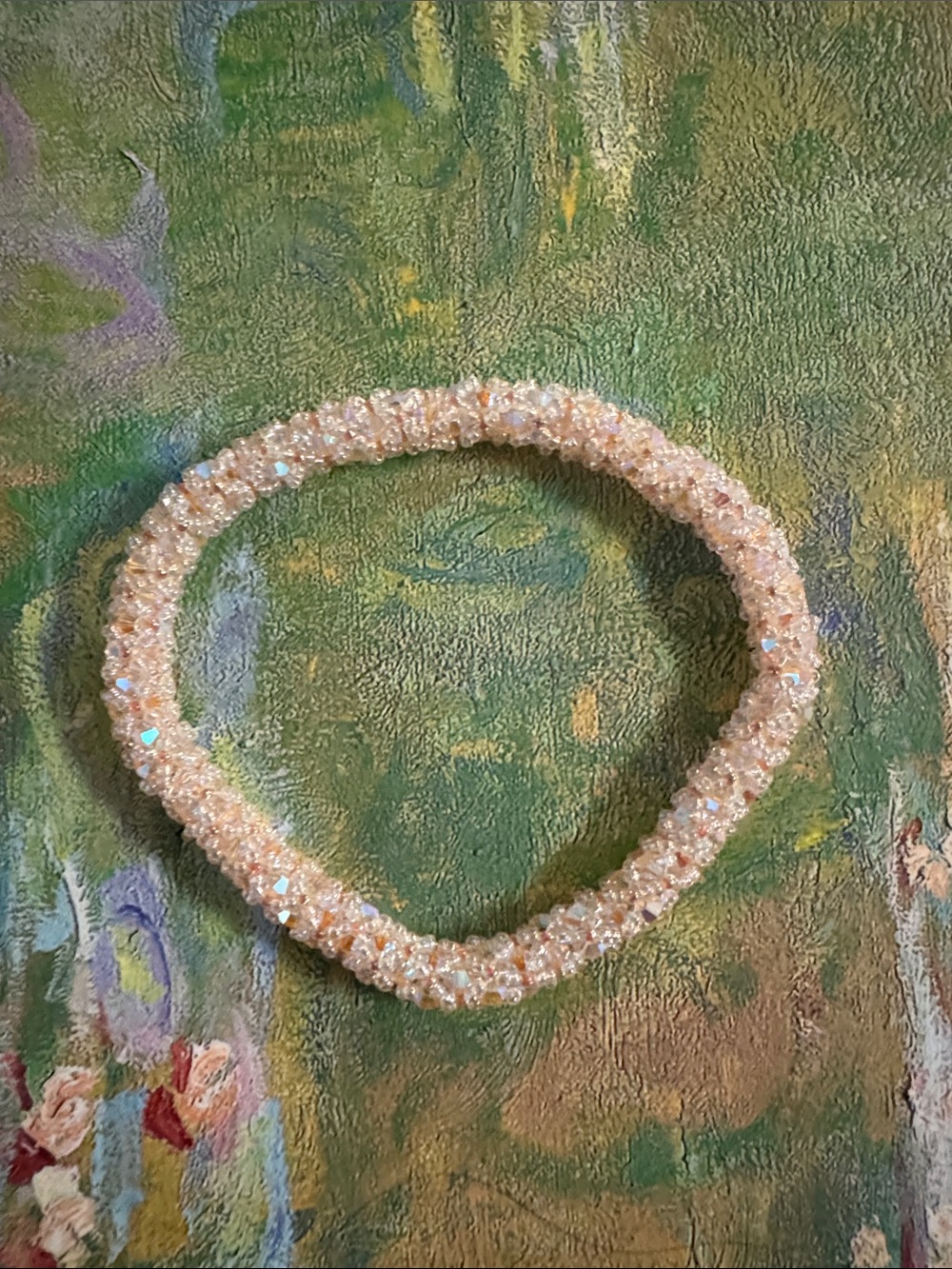 Handmade Swarovski bracelet 9”